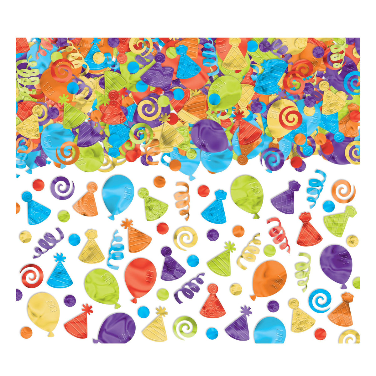Vibrant Birthday Celebration Confetti - Pack of 6