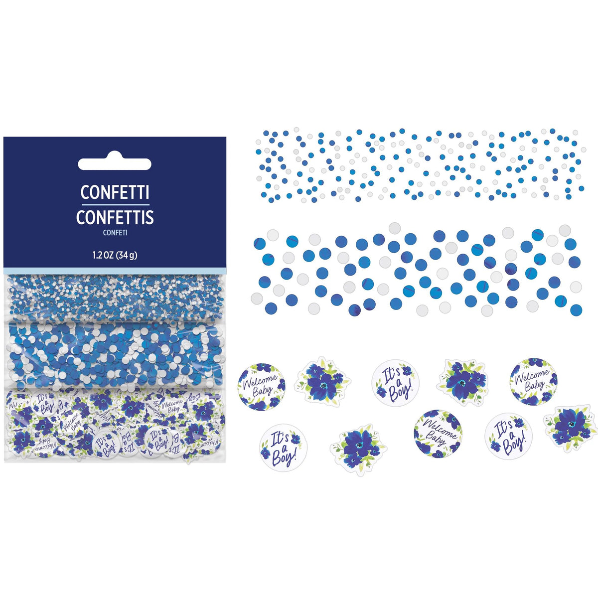 Baby in Bloom Confetti Pack - Perfect for Baby Showers - Pack of 24