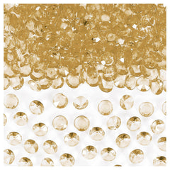Diamond Confetti Table Scatter Decoration, Gold Clear, 1-oz, 12-pk