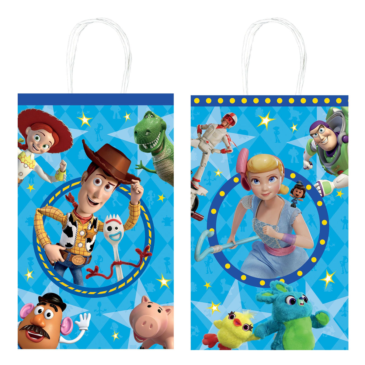 Disney Toy Story Kraft Gift Bags, Blue, 8-inch, 8-ct - Case of 60