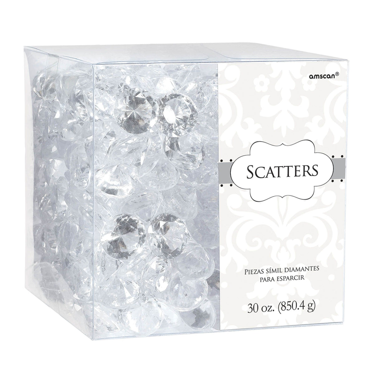Diamond Confetti Table Scatter, Clear, 30-oz - Case of 6