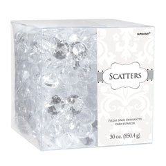 Diamond Confetti Table Scatter, Clear, 30-oz - Case of 6