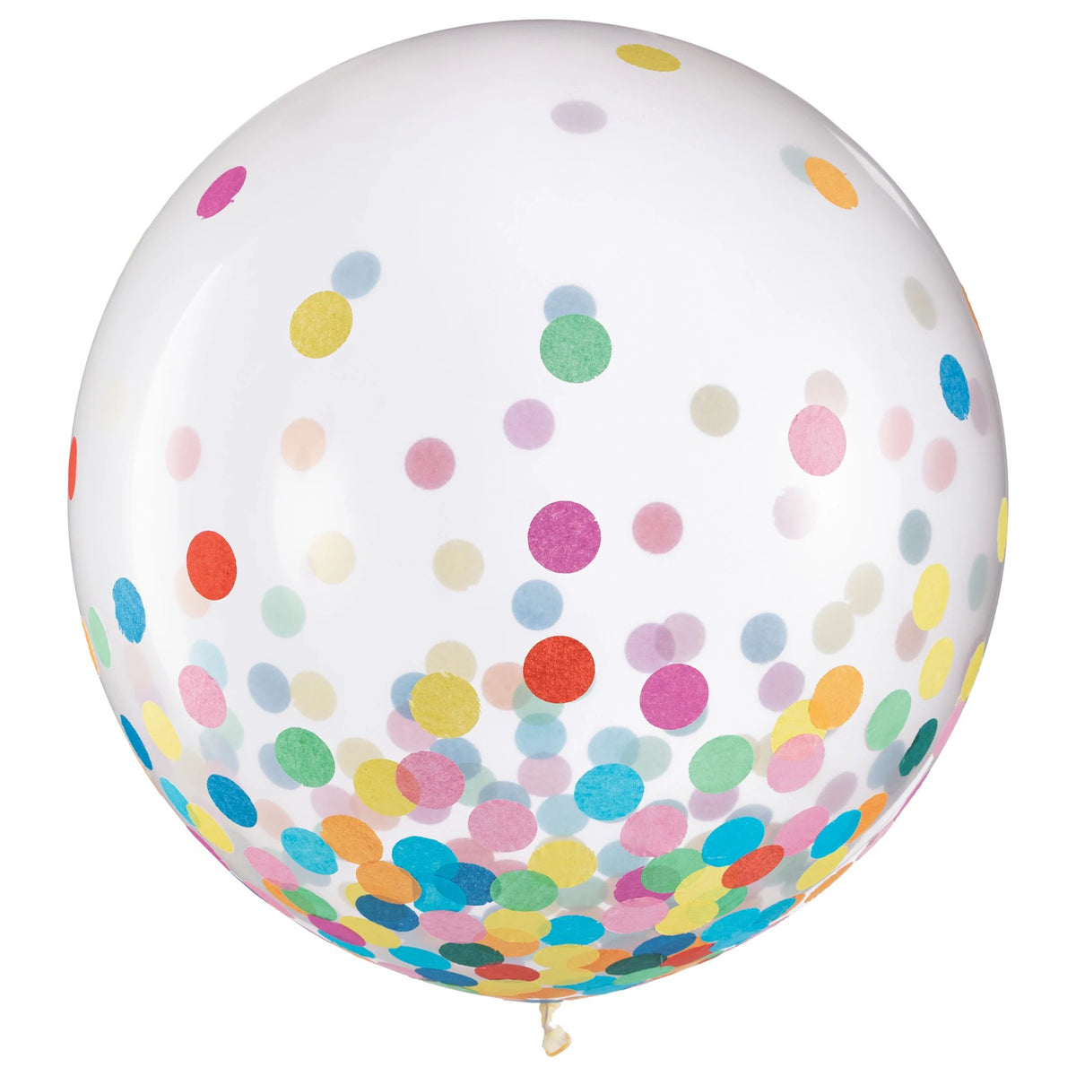 Confetti Latex Balloons, Multicolored, 24-inch, 2-pk