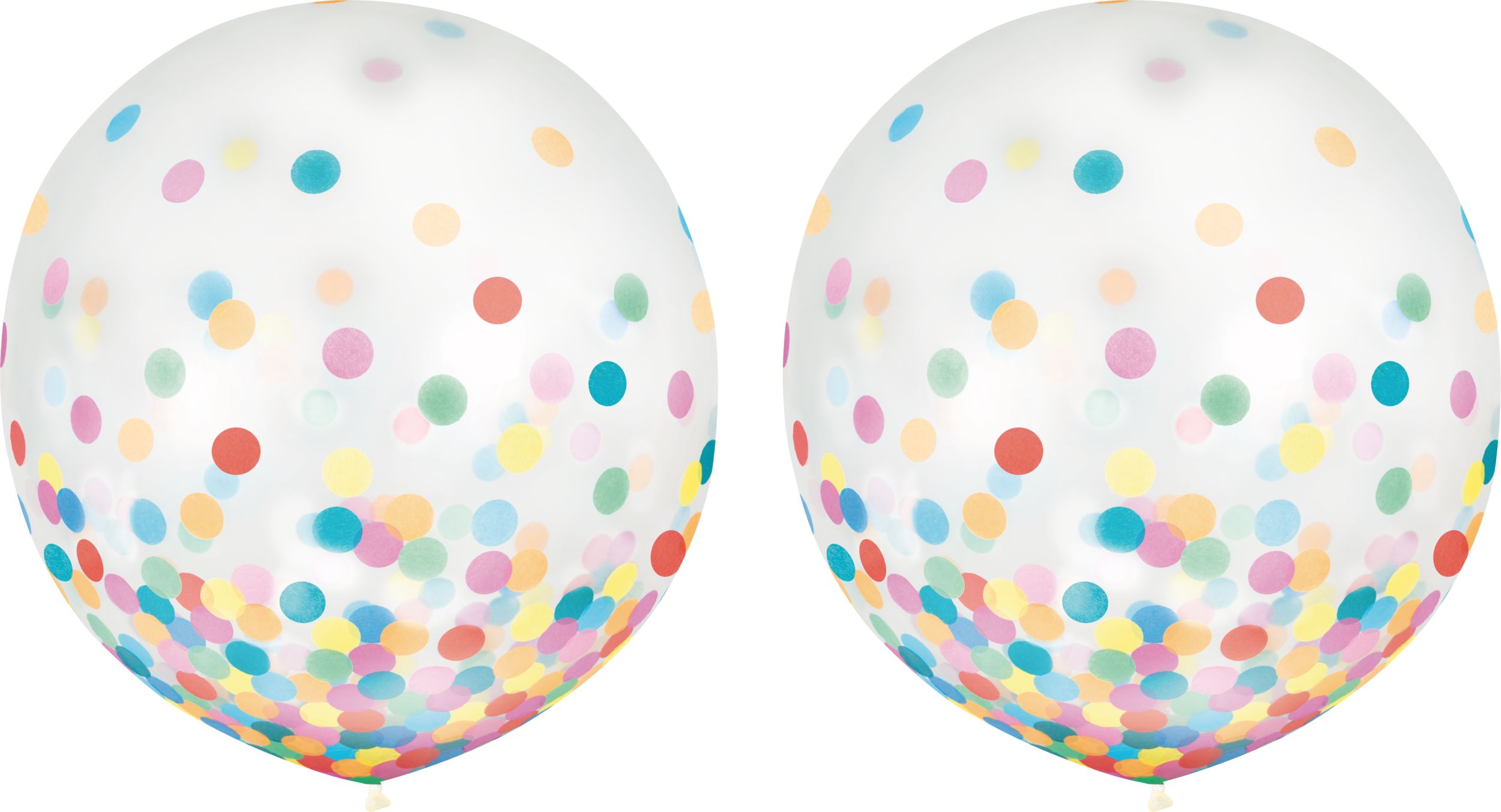 Confetti Latex Balloons, Multicolored, 24-inch, 2-pk