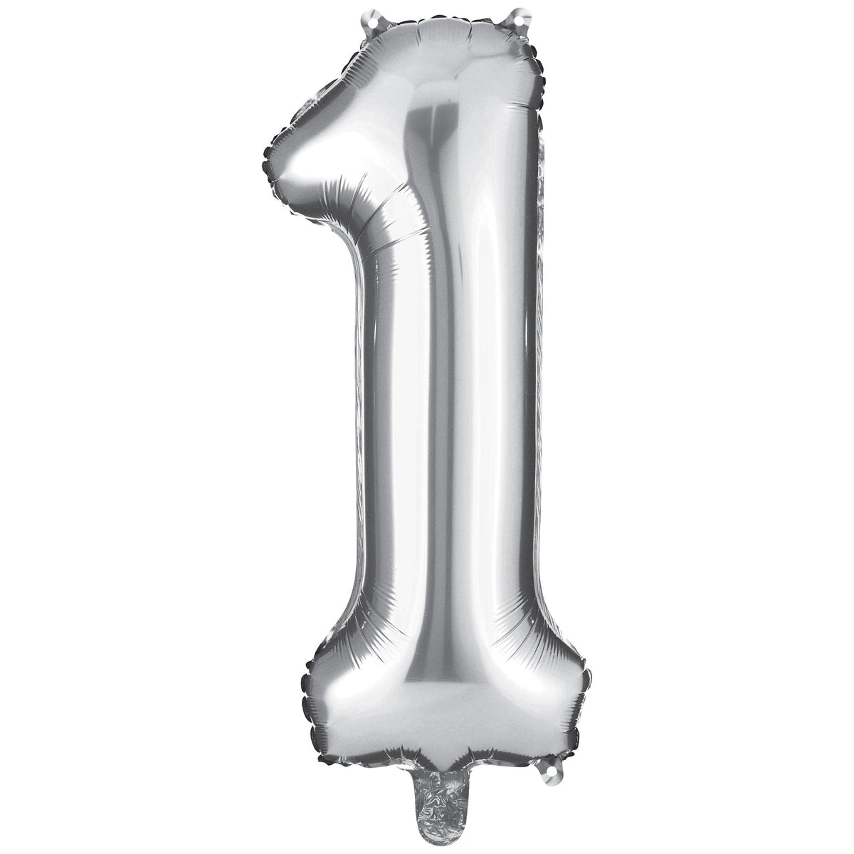 Silver Foil Number 1 Balloon