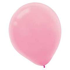 Bulk 9-inch New Pink Latex Balloons - 100 Count