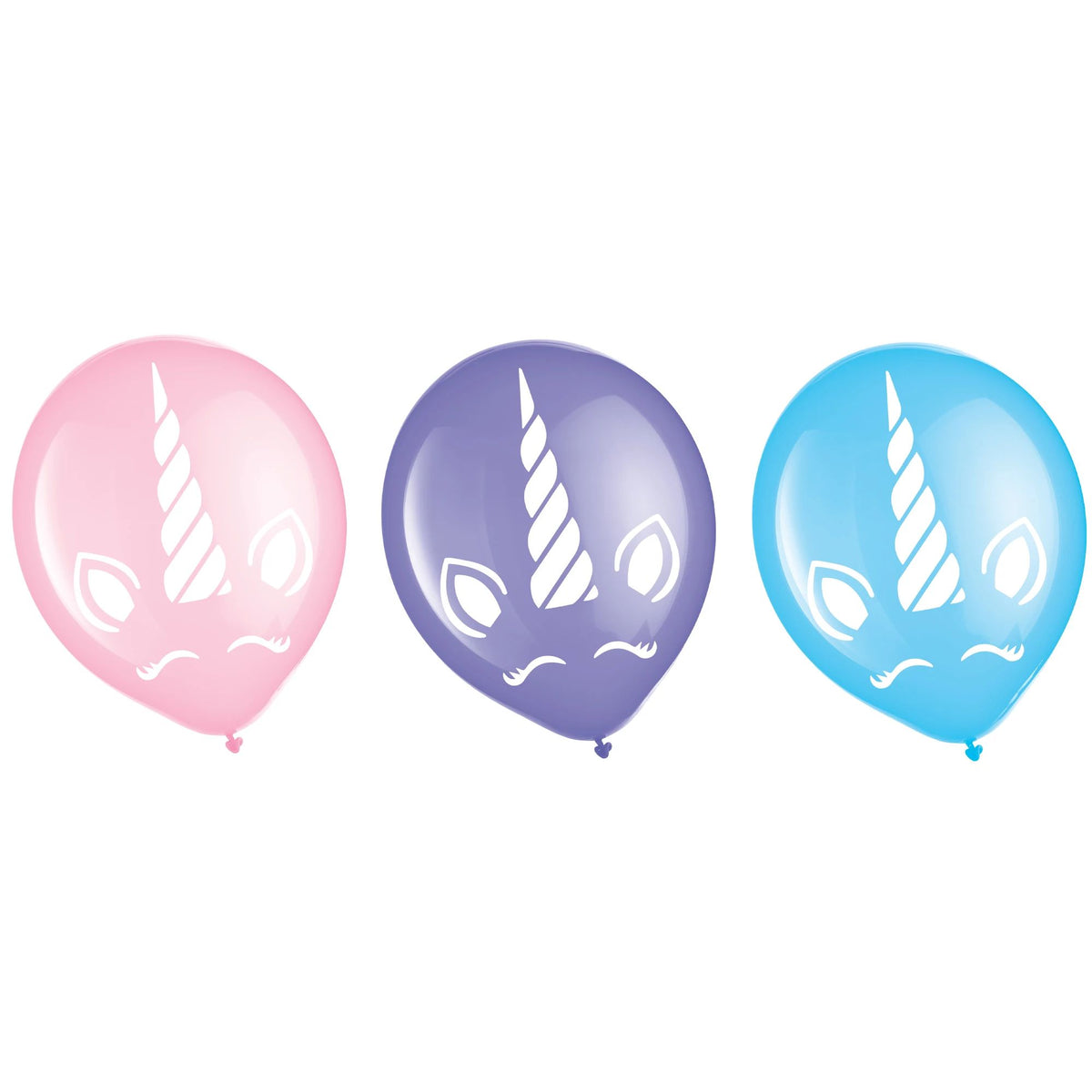 Enchanting Unicorn Latex Balloons - 12-inch Pastel, 100 Pack
