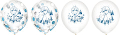 Disney Frozen Confetti Latex Balloons, 12-inch, 6-pk