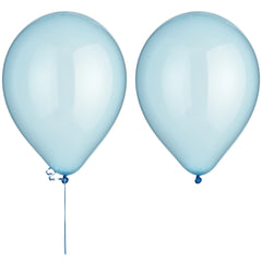 100-Pack Clear Blue 11-inch Latex Balloons