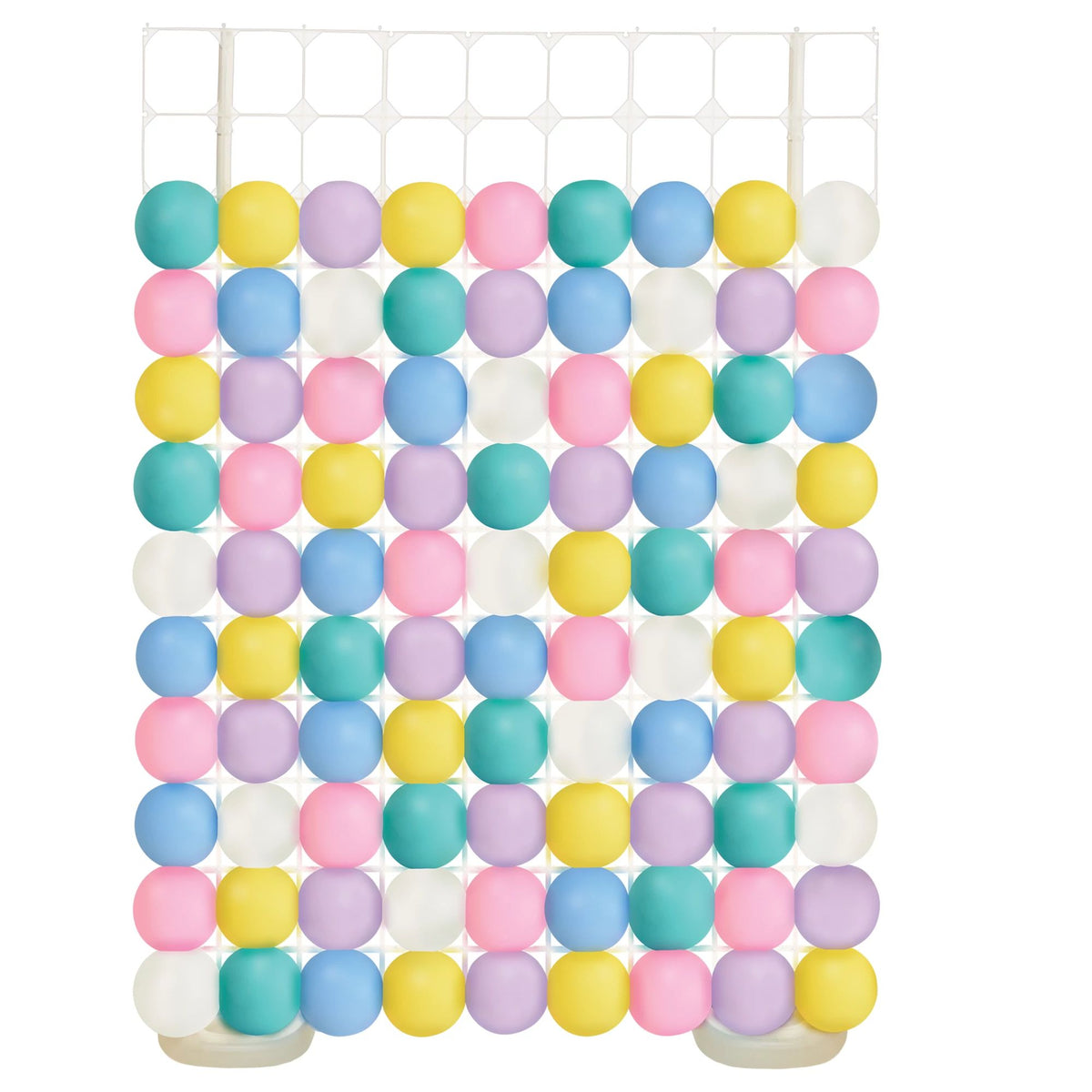 Balloon Grid Backdrop Kit Stand, Clear, 4-ft, 40-pk