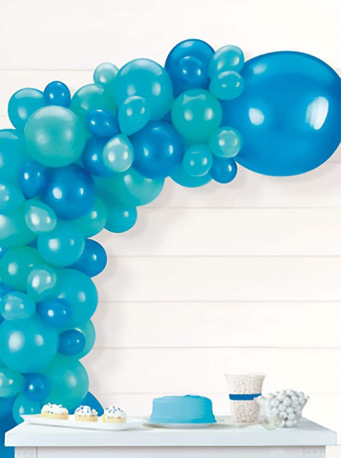Latex Balloon Garland Arch Kit, Blue
