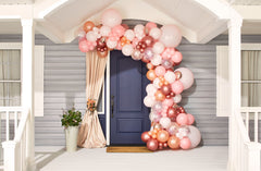 Latex Balloon Garland Arch Kit, Pink/Rose Gold, 74-count