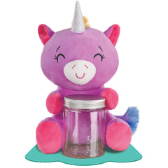 Unicorn Plush Balloon Weight Jar Accessory, Purple/Pink, 4 inch