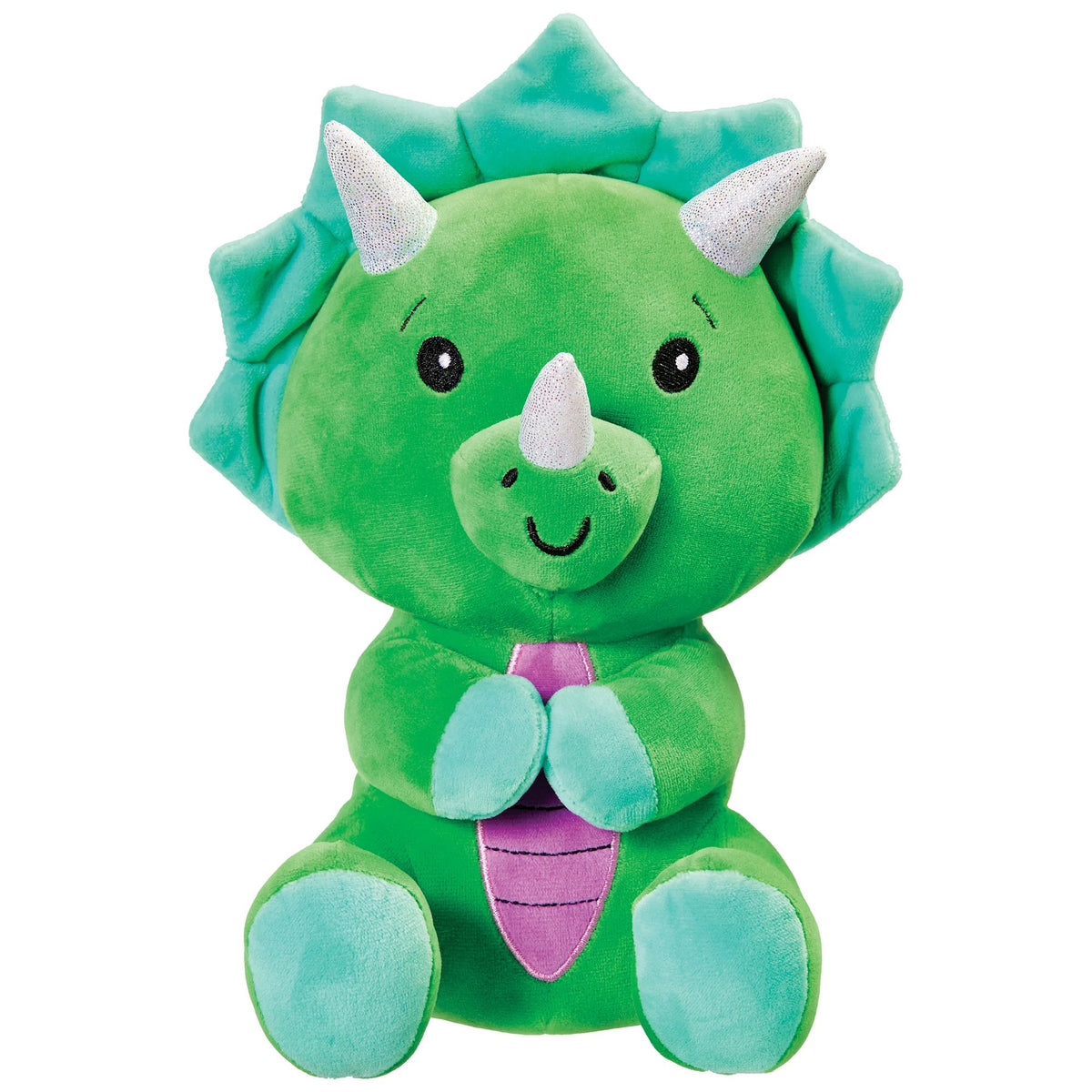 Dinosaur Plush Balloon Weight, Green, 8 inch