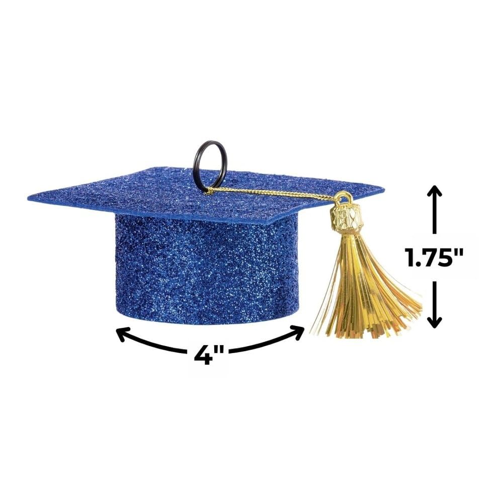Graduation Cap Balloon Weight - Gold