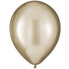 Gold Luxaire Premium Round Latex Balloons, 12-inch, 25-pk
