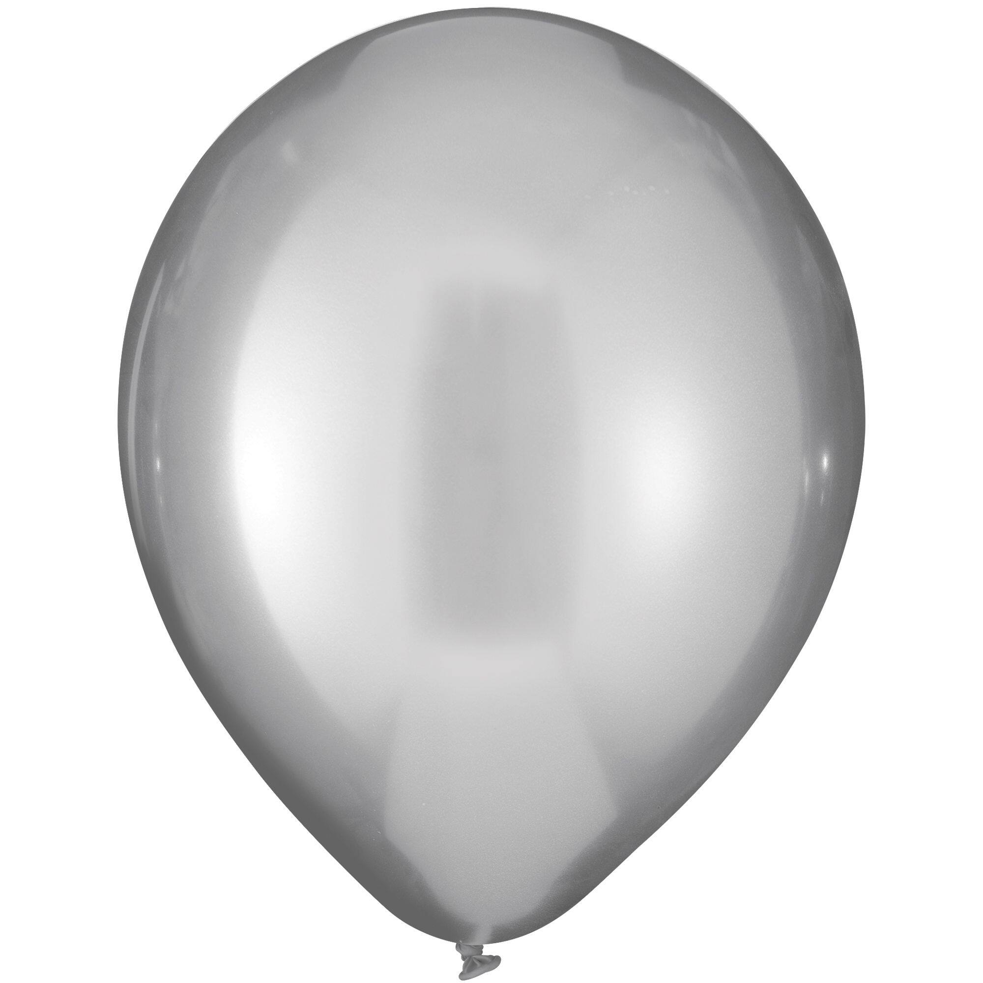 Silver Luxaire Premium Latex Balloons, 12-inch, 25-Pack