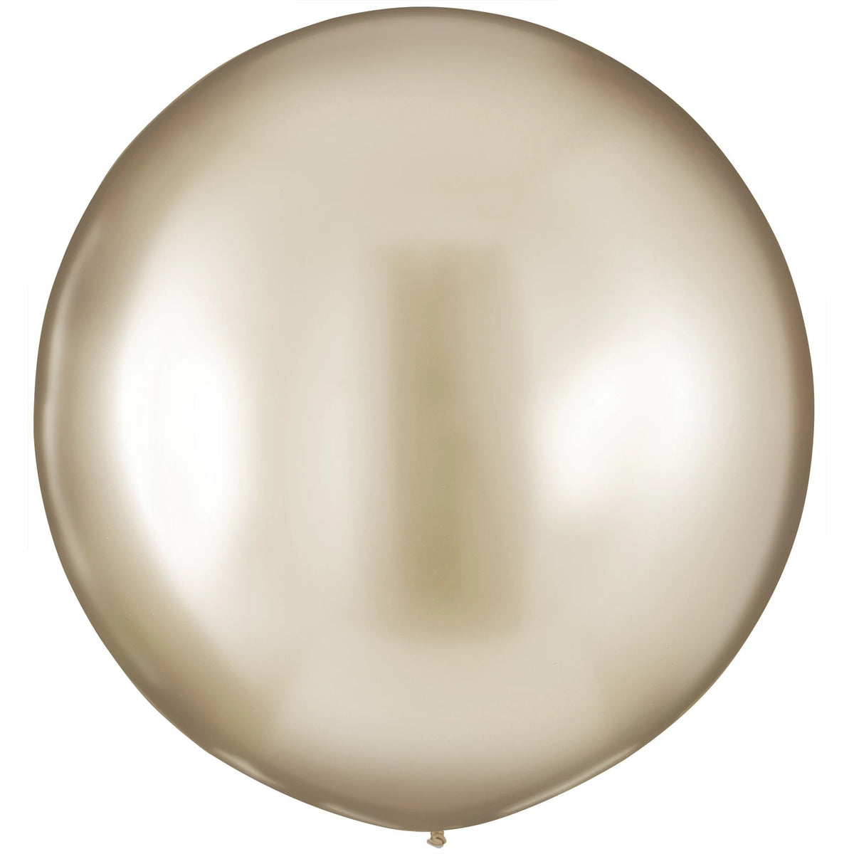 Luxurious Gold Metallic 24-inch Latex Balloons - 4 Pack
