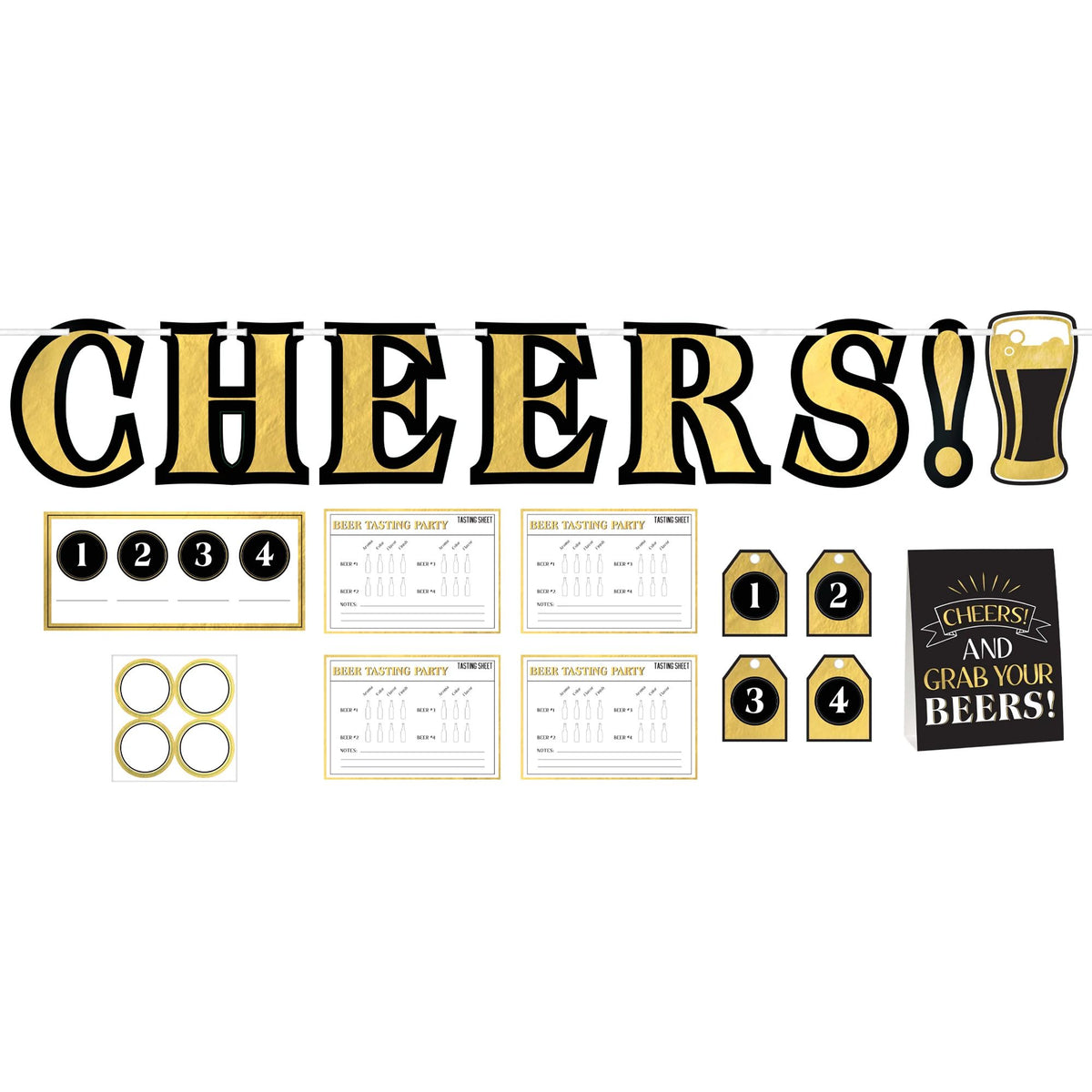 Beer Tasting Birthday Party Decorating Kit