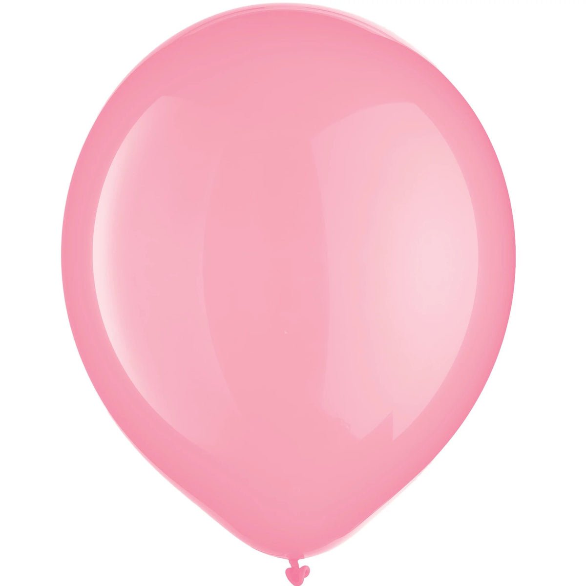 New Pink Latex Balloons, 12-inch, 72 Pack