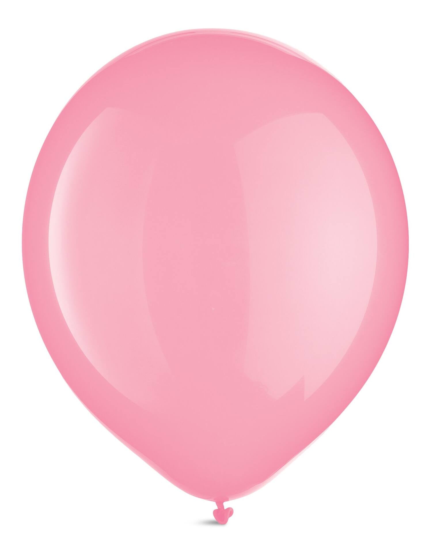 New Pink Latex Balloons, 12-inch, 72 Pack