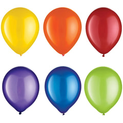 Assorted Pearl Latex Balloons - 72 Pack (12-inch)
