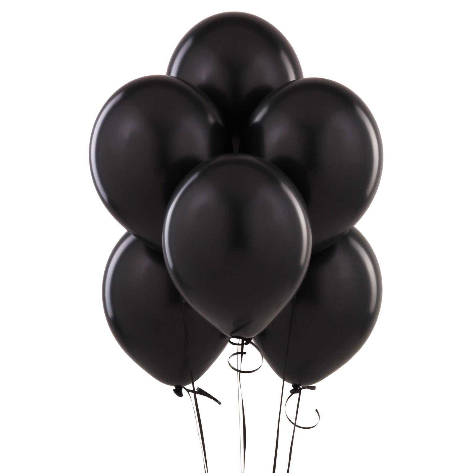 Bulk Black Latex Balloons - 12 Inch, 100-pk