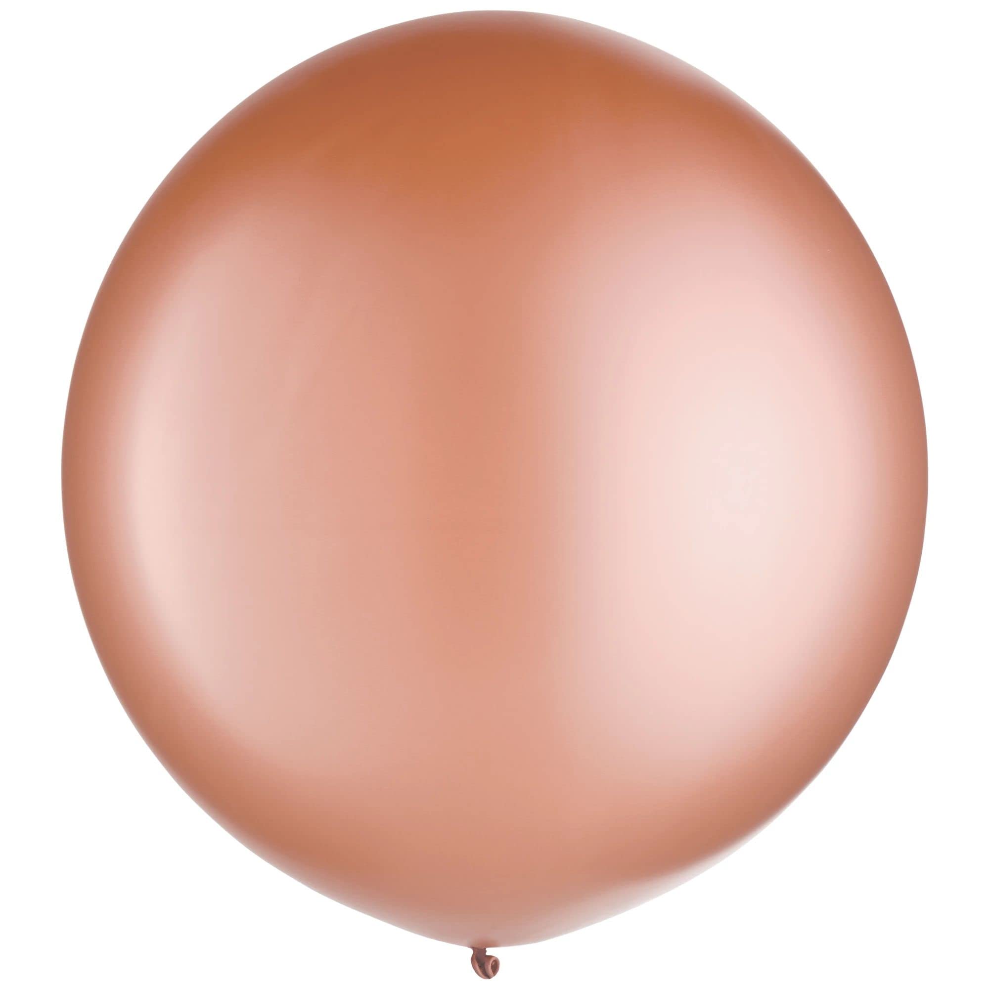 Rose Gold Pearl Latex Balloons, 24 inch, 4 Pack