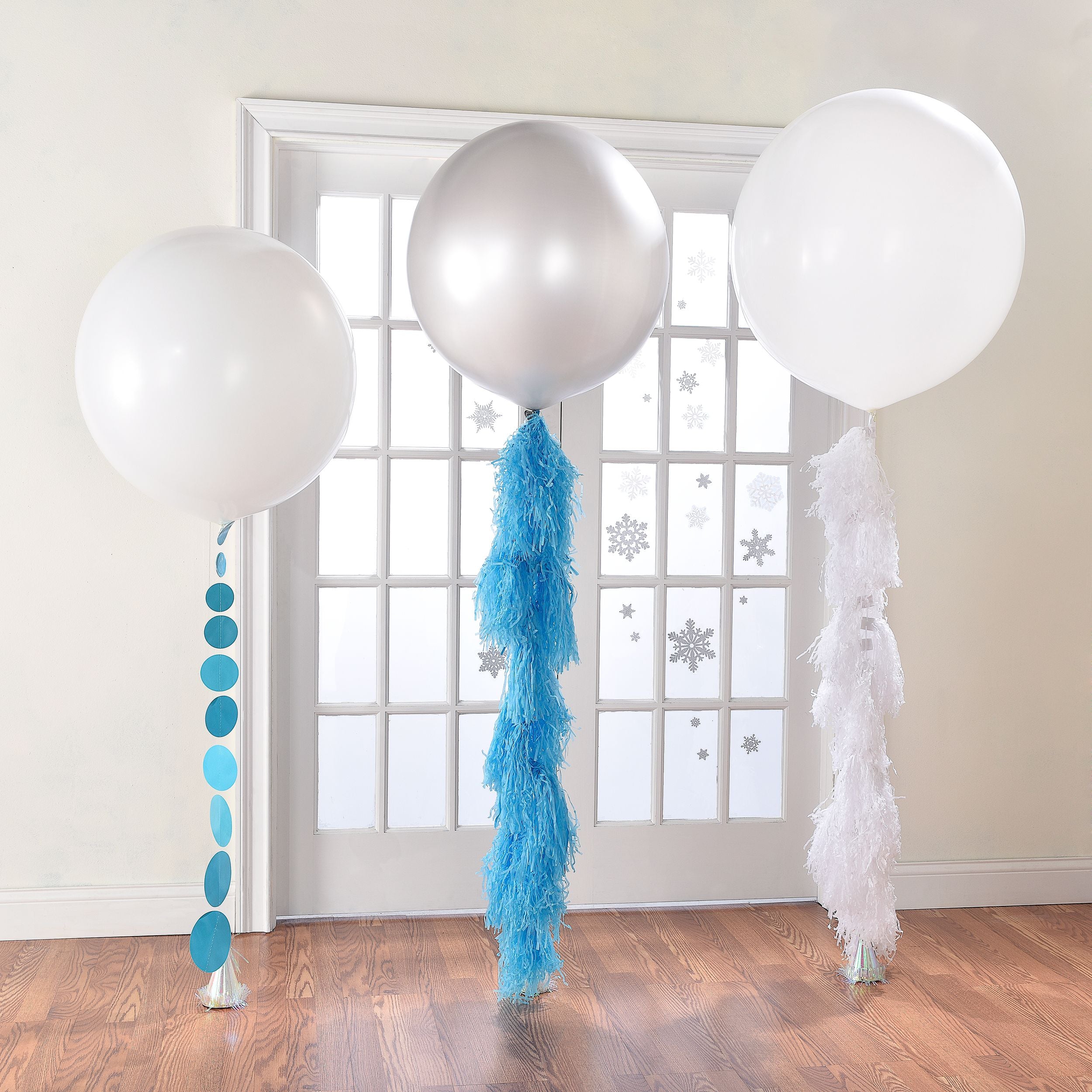 Rose Gold Pearl Latex Balloons, 24 inch, 4 Pack