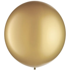 Gold Pearl Latex Balloons, 24-inch, 4-Pack