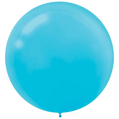 Latex Balloons, Caribbean Blue, 24-inch, 4-pk