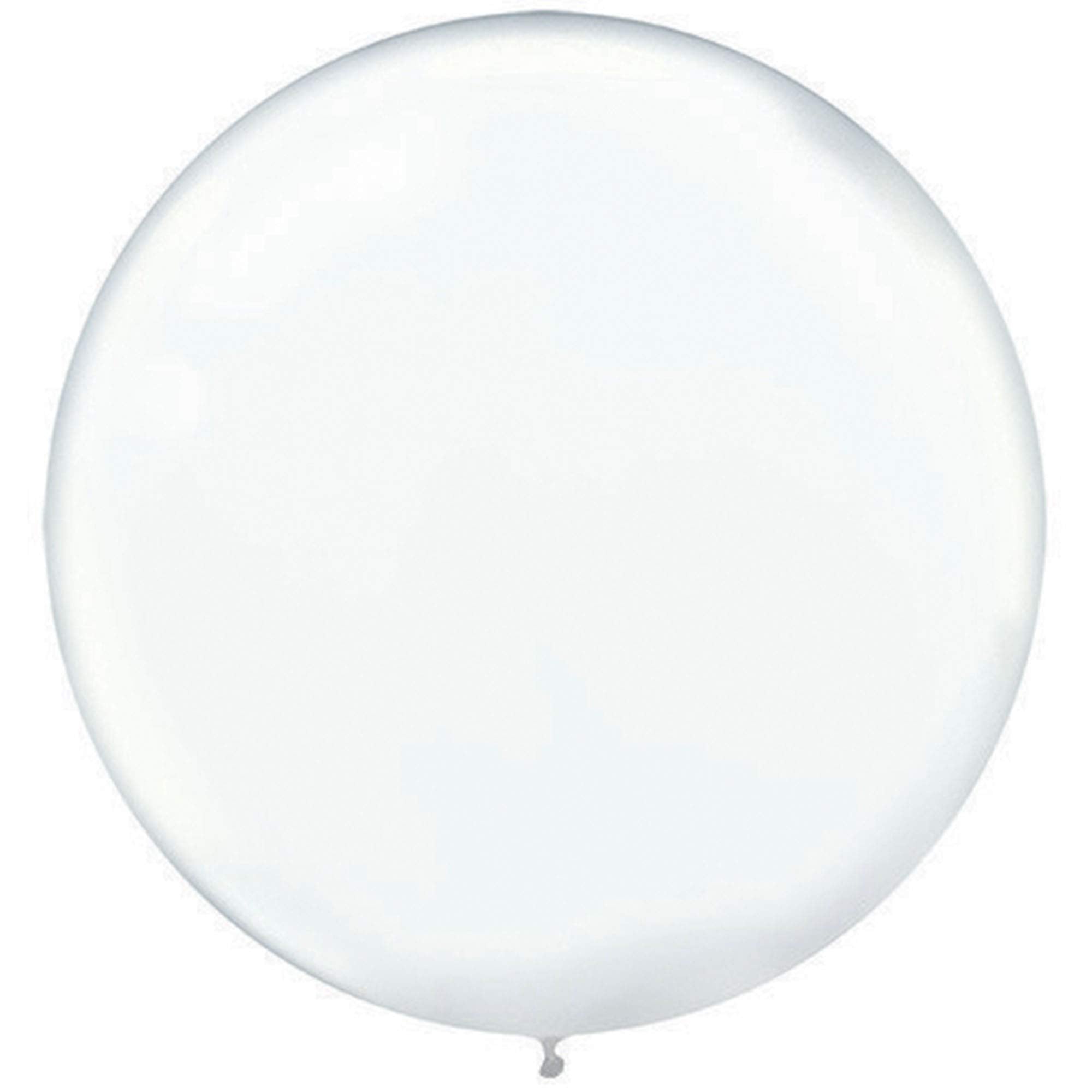 Clear Round Latex Balloons, 24 inch, 4-Pack