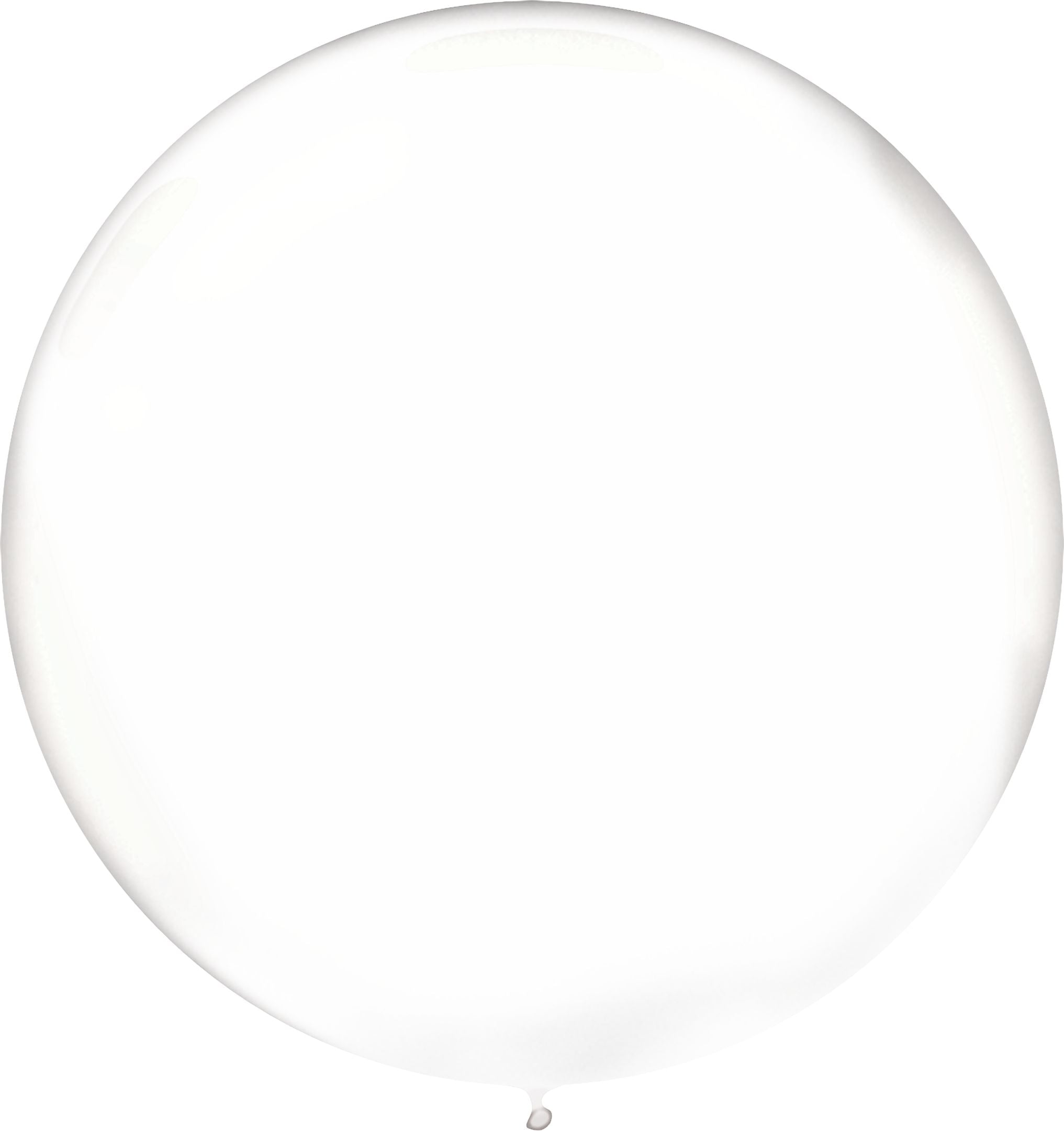 Clear Round Latex Balloons, 24 inch, 4-Pack