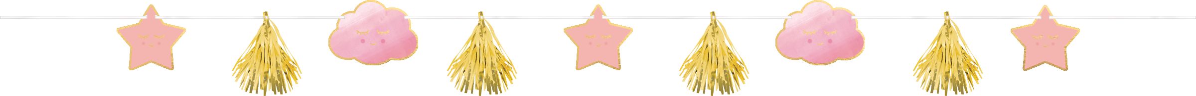 Metallic Hello World Baby Banner Kit