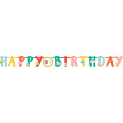 All Smiles Happy 10th Birthday Banner