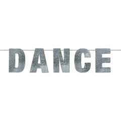 Silver Sequin Dance Garland Banner, 5-inch