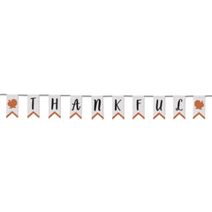 Thankful Canvas Pennant Banner for Thanksgiving