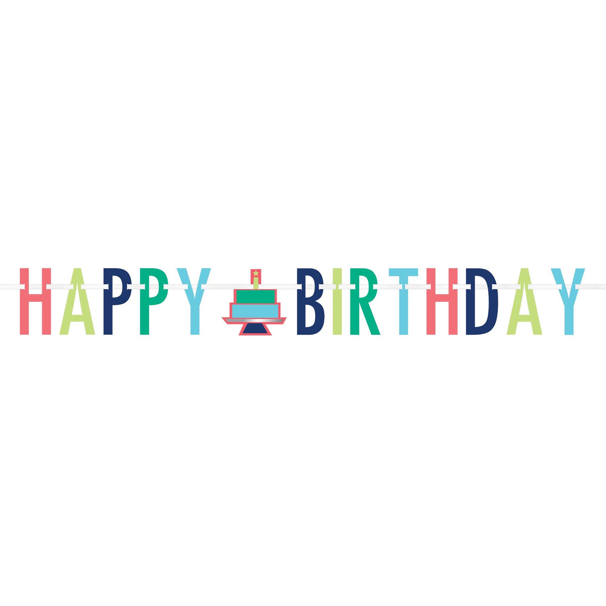 Modern Happy Birthday Letter Banner