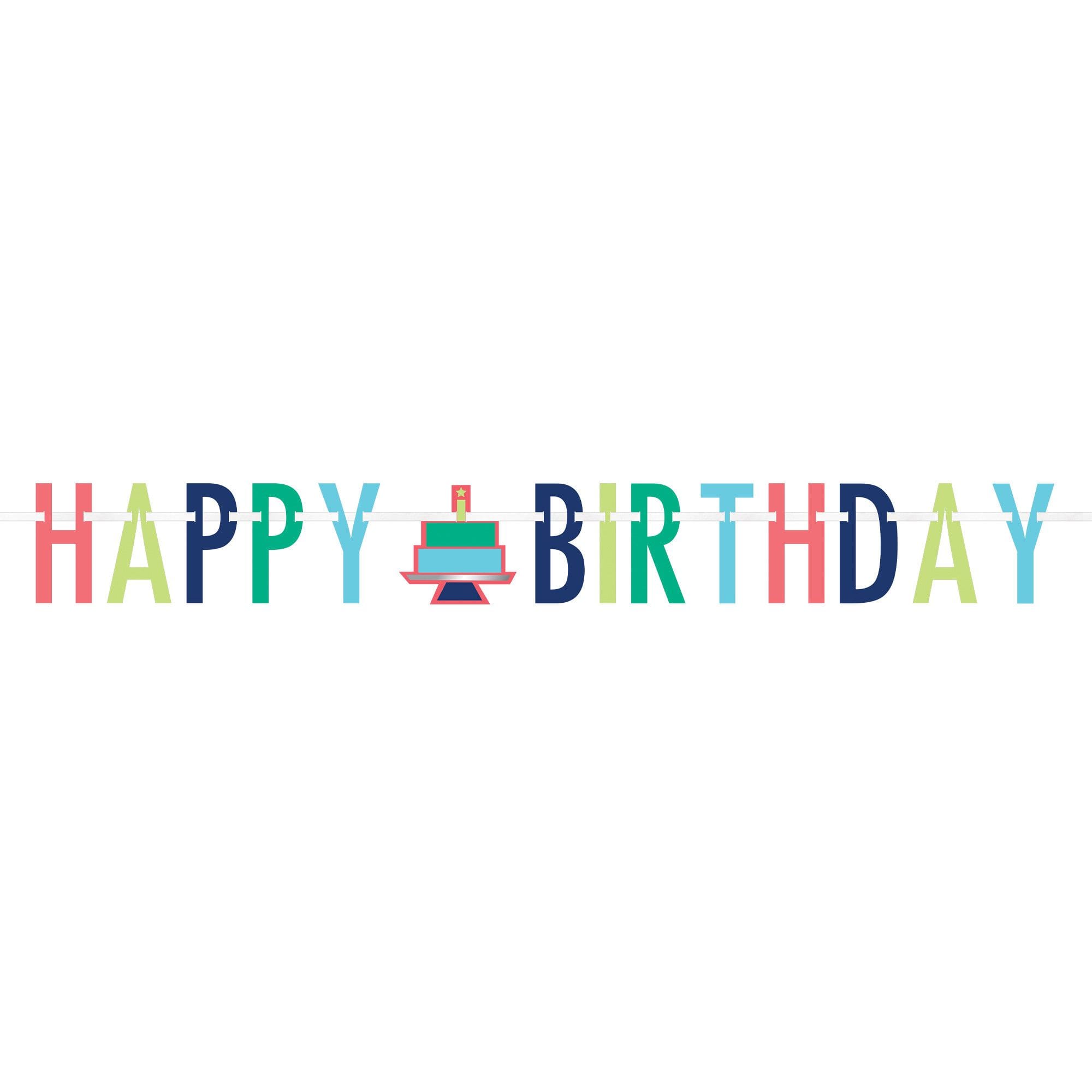 Modern Happy Birthday Letter Banner