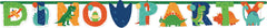Dino-Mite Dinosaur Banner, Green/Blue/Orange, 12.75 inch, 2-pk