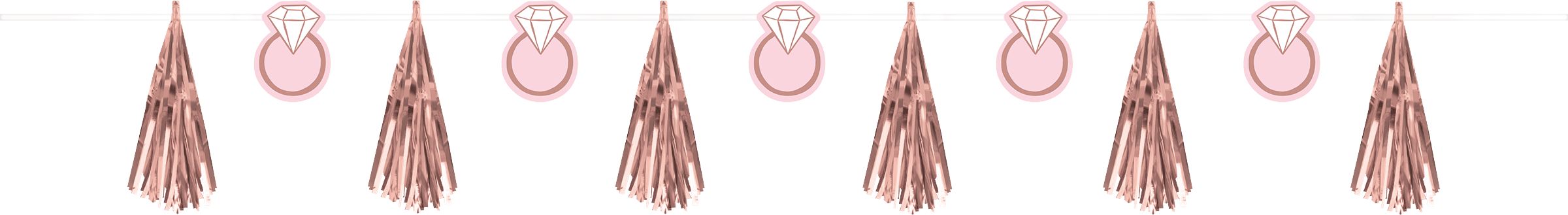 Blush Bride Squad Banner, Rose Gold, 12-inch