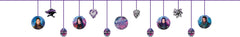 Disney Descendants "Rock The Town" Banner, Purple/Blue, 30.75-inch, 2-pk