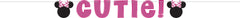 Disney Minnie Mouse Happy Birthday Banner, Pink/Black, 10-ft, 2-pk