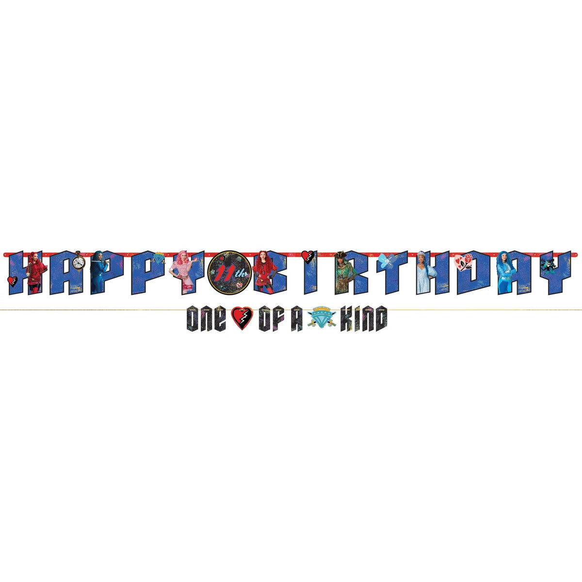 Descendants Rectangle Banner Decorating Kit, for Birthday/Party