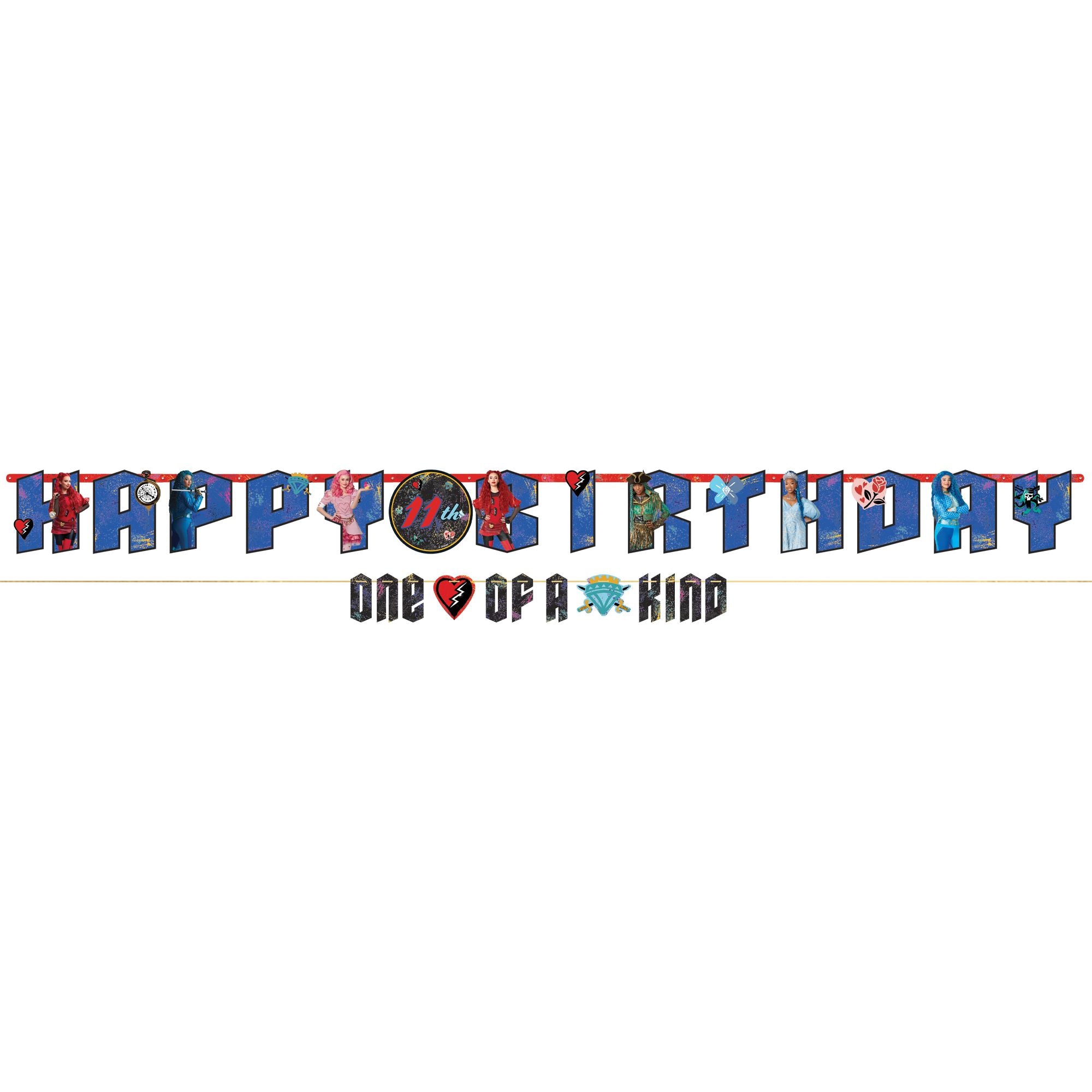 Descendants Rectangle Banner Decorating Kit, for Birthday/Party