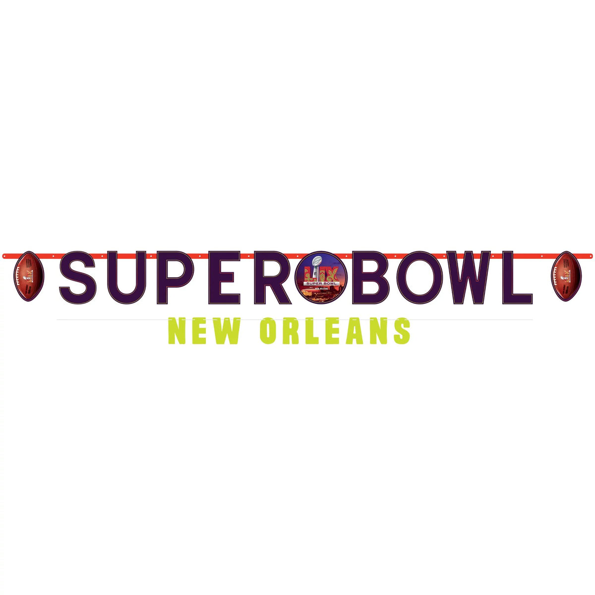 Super Bowl LIX Jumbo Letter Banner Kit, 2 Banners