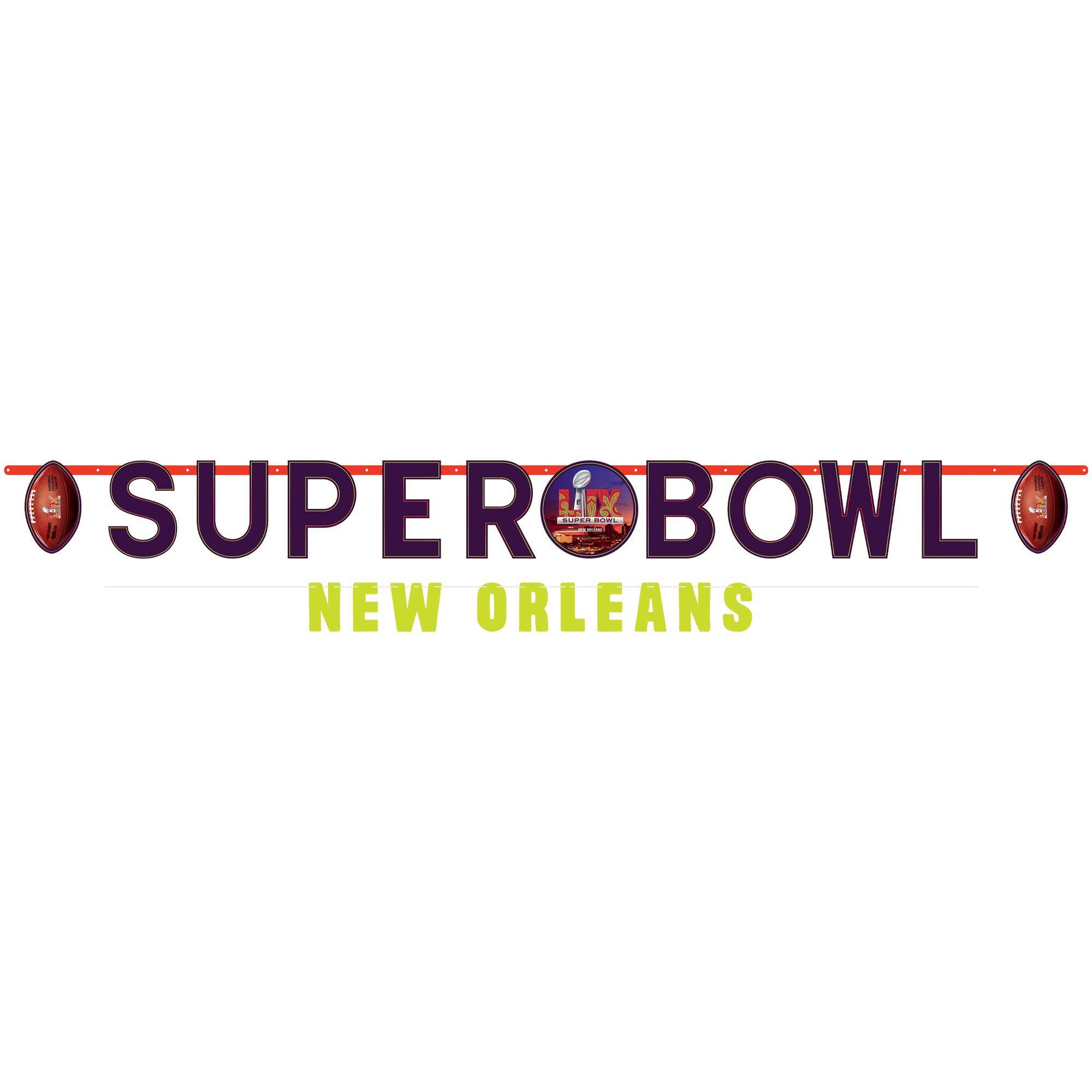 Super Bowl LIX Jumbo Letter Banner Kit, 2 Banners