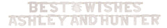 Silver DIY Customizable Garland Banner, 12-foot, Wedding