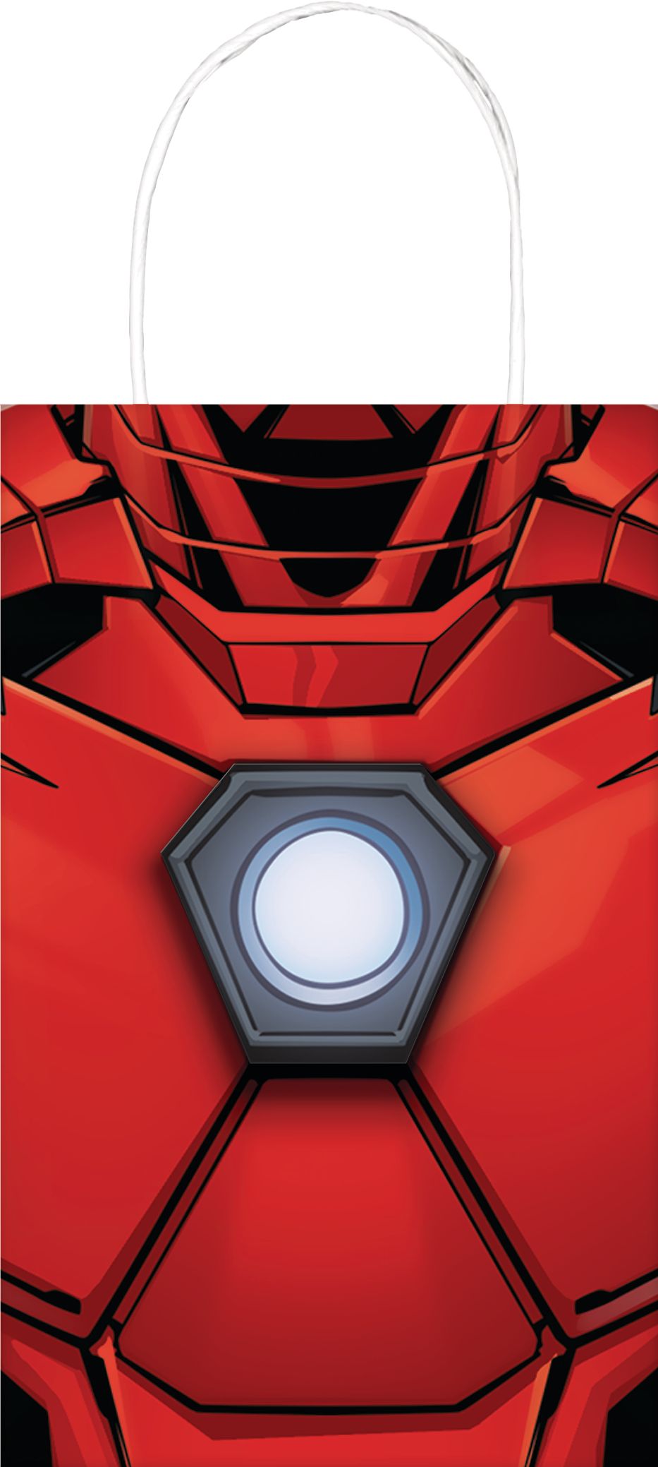 Marvel Avengers Customizable Paper Kraft Gift Bags, Red/Blue, 8.5 inch, 8-pk