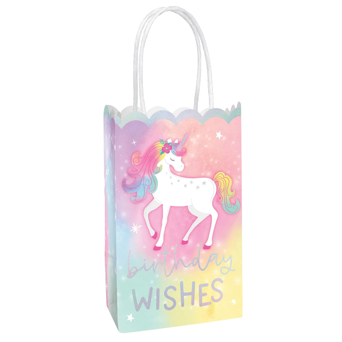 Enchanted Unicorn Birthday Gift Bag, 10-pk